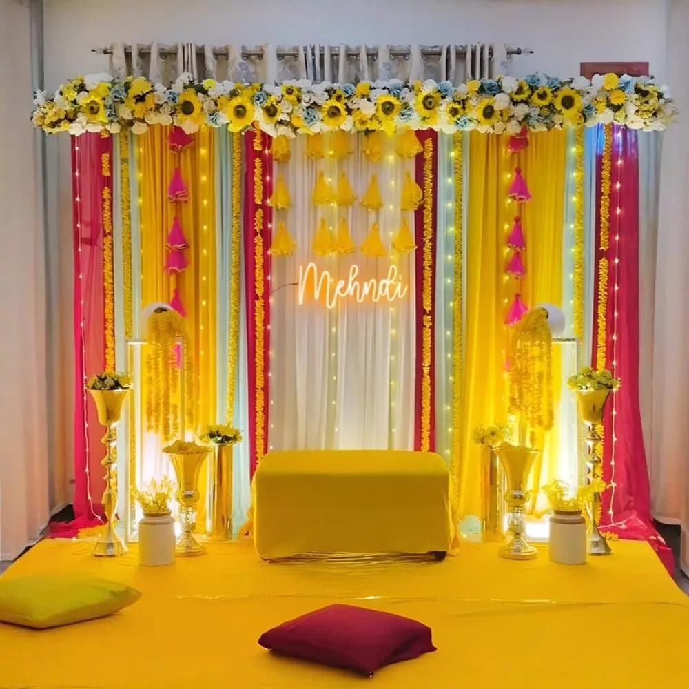 Color Pop Mehndi Decoration
