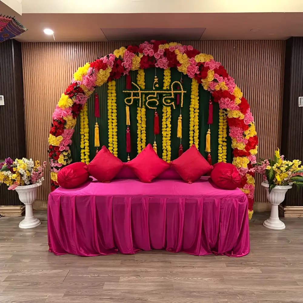 Green Dreams Mehndi Setup