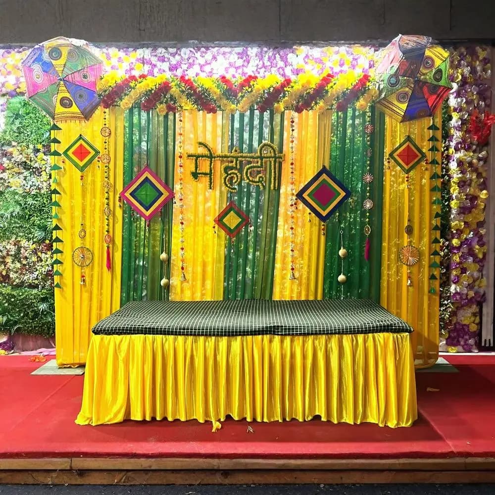Mehndi Rasam Decoration