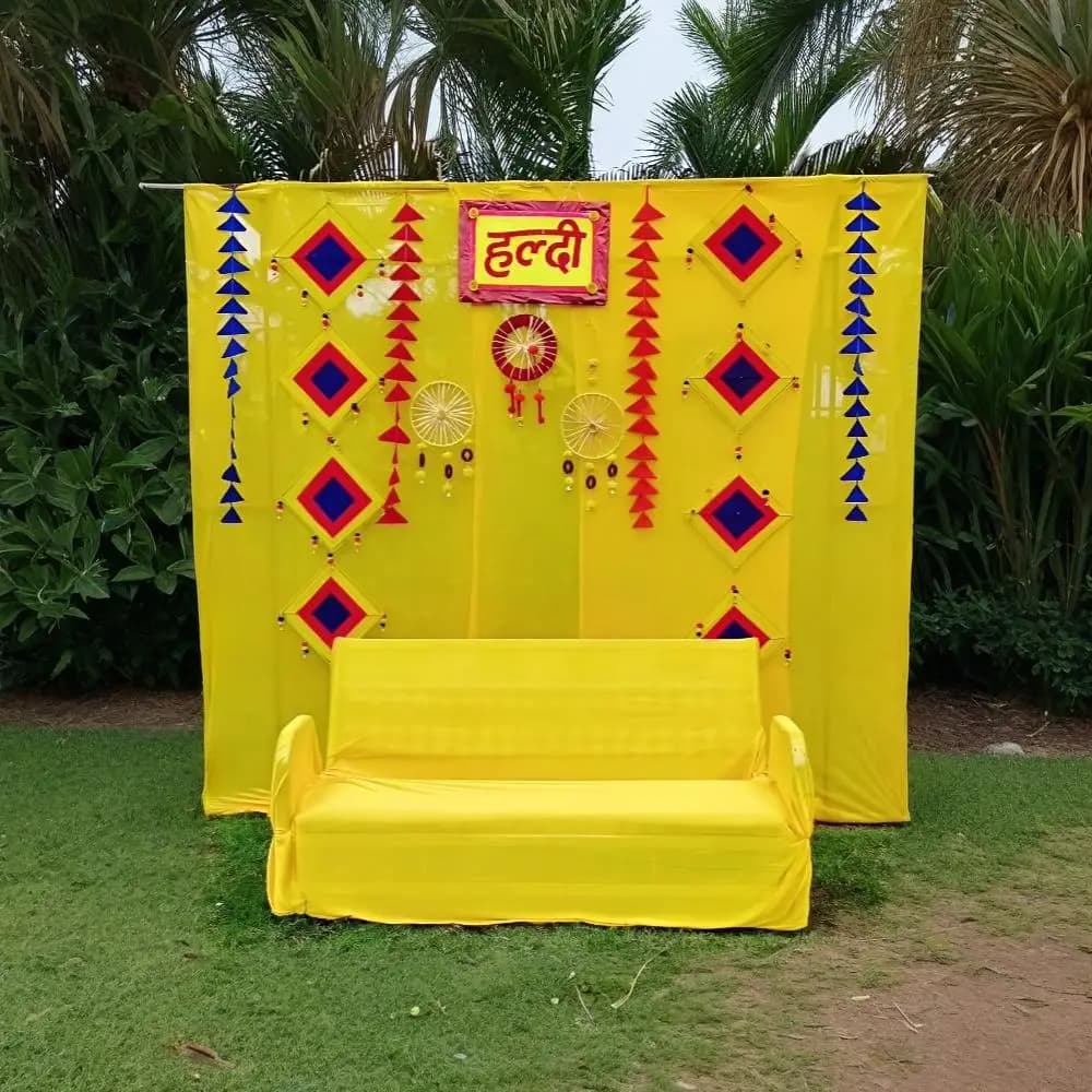 Simple Haldi Decoration