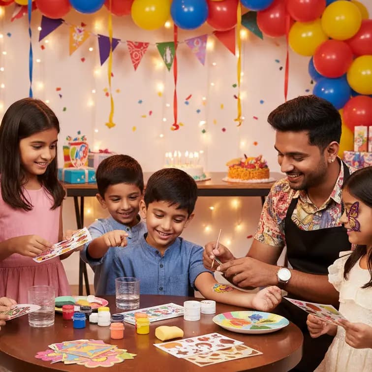 Tattoo Artist For Kids Birthday Celebration