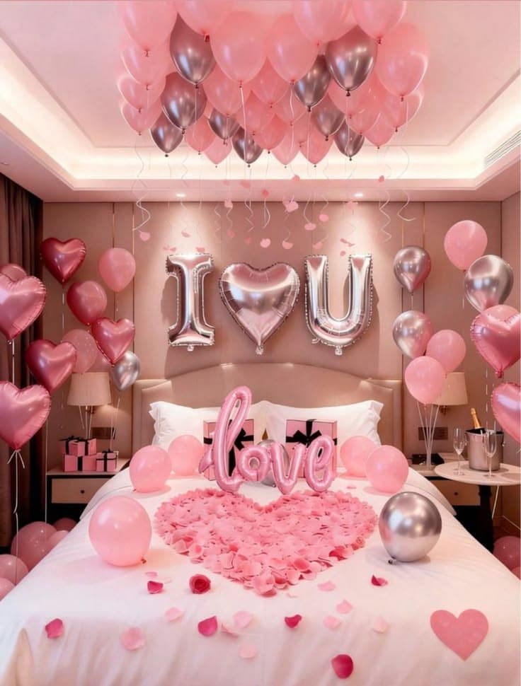 Luxury Anniversary Balloon Bash Setup