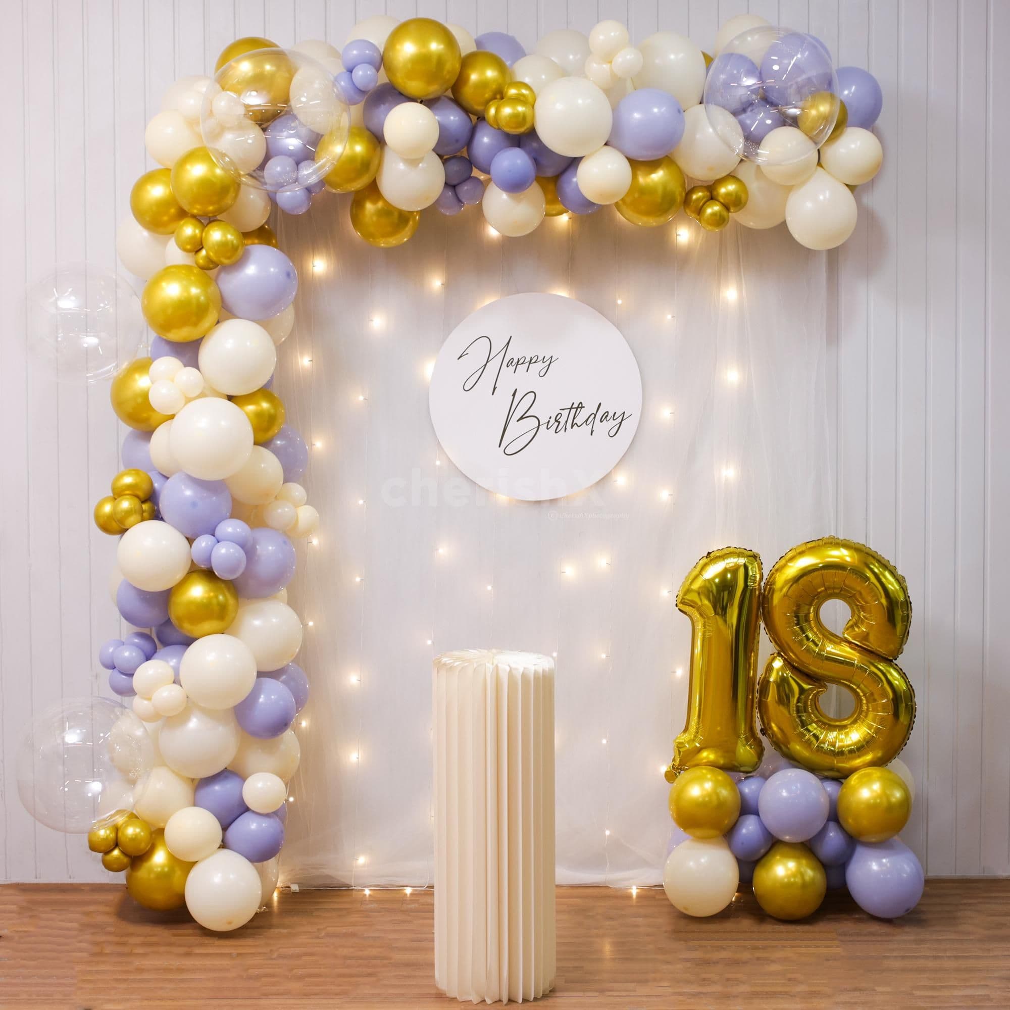 Retro Colored Balloons for Birthday Bonanza