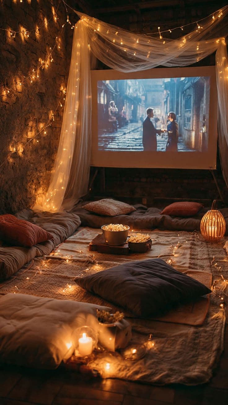 Rose Gold Themed Romantic Evening Decor